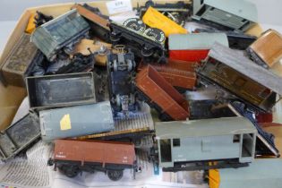 A collection of Hornby OO gauge wagons