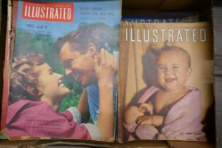 A box of mid 20th Century Illustrated magazines **PLEASE NOTE THIS LOT IS NOT ELIGIBLE FOR POSTING