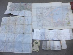 A box of War Office maps, UK and Germany