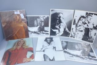 Approximately 35 celebrity promotional photographs