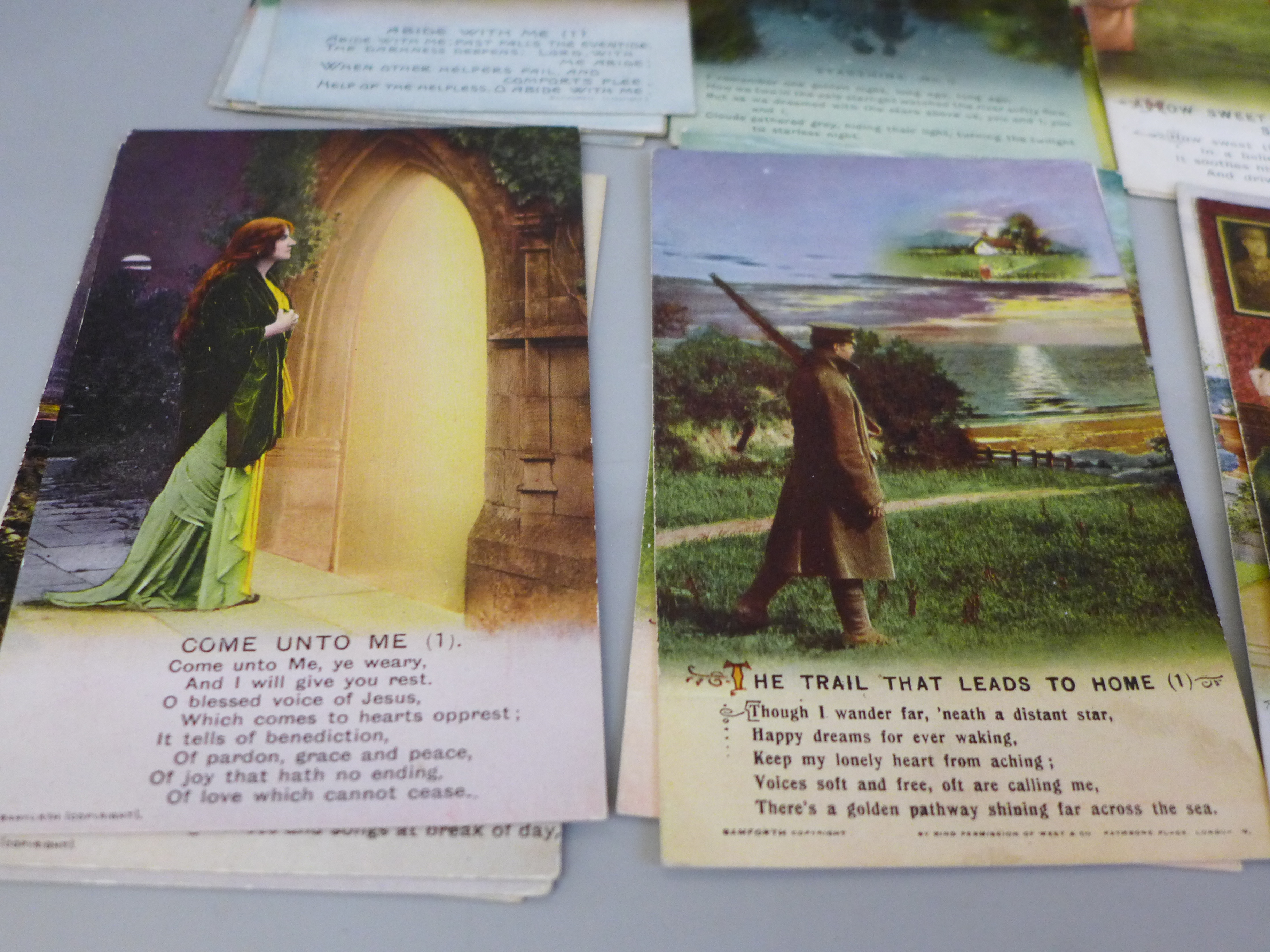 Approximately 75 Bamforth early 20th Century song cards - Image 3 of 5