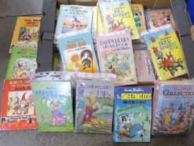 A box of Enid Blyton novels