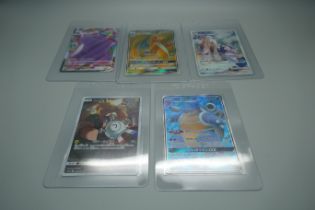 5 Ultra rare Japanese Pokemon cards