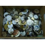 A collection of wristwatch movements