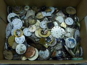 A collection of wristwatch movements
