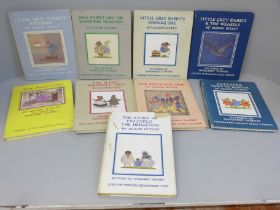 Nine Alison Uttley Little Grey Rabbit books, 1940s editions