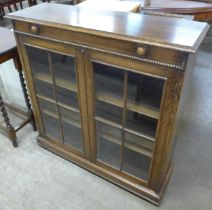 An early 20th Century oak bookcase