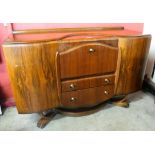 A Beautility walnut cocktail sideboard