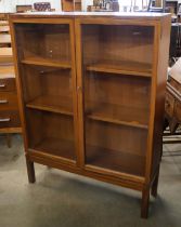 A teak bookcase