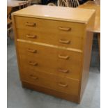 A G-Plan Brandon oak chest of drawers