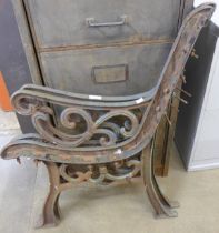 Cast iron bench ends