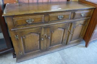 A George III style Ipswich oak dresser