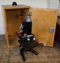 A cased Watson microscope
