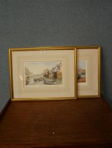A pair of Peter Annabel seashore prints