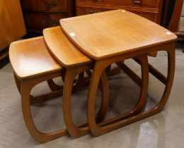 A Nathan Burlington teak nest of tables