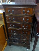 A George III style mahogany chest of drawers