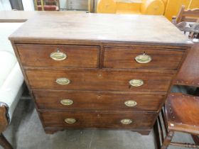 A George III mahogany chest of drawers