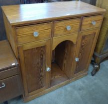 A Victorian pitch pine pantry cupboard