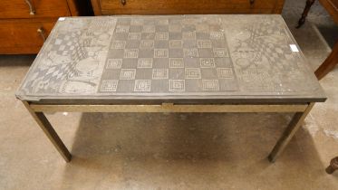 A slate topped games table