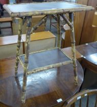 A Victorian bamboo occasional table