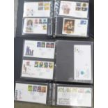 Stamps; three albums of first day covers
