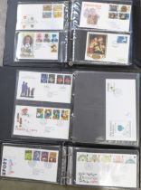 Stamps; three albums of first day covers