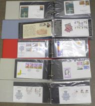 Five albums of stamp first day covers