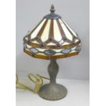 An Art Nouveau style table lamp