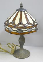 An Art Nouveau style table lamp