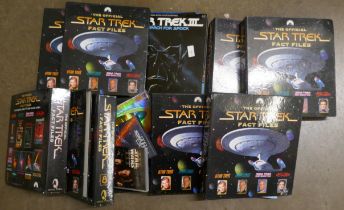 Star Trek, The Official Fact Files and some LP soundtracks **PLEASE NOTE THIS LOT IS NOT ELIGIBLE