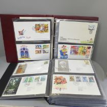 Stamps; two albums of first day covers