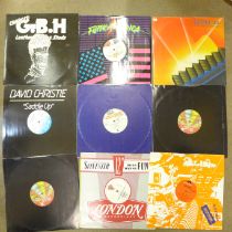 A selection of EPs and LP records, Earth, Wind and Fire, David Essex, Level 42, Soft Cell, etc.