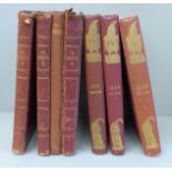 Three volumes of Punch (1921/22 & 23) with gold embossed spine and front cover, also three volumes
