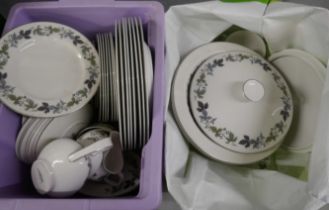 A collection of Royal Doulton Burgundy dinnerware and teaware **PLEASE NOTE THIS LOT IS NOT ELIGIBLE