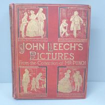 One volume; John Leech's Pictures from the Collection of Mr Punch, 1887, with embossed cover