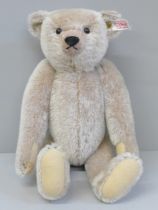 A modern Steiff limited edition Teddy bear, white tag in ear, 30cm