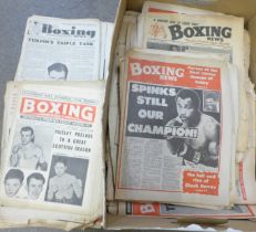 A collection of boxing related publications, 1940s to 1970s