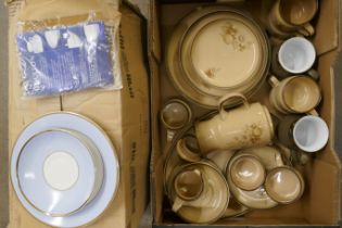 Denby dinnerwares and a Doulton & Co. boxed dinner service **PLEASE NOTE THIS LOT IS NOT ELIGIBLE