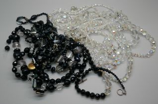 Bead necklaces, one a/f