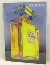 Chanel No.5 acrylic counter/window shop display, 32cm wide