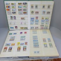 Two albums of stamps, mint Jersey and Guernsey