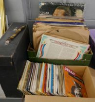 A collection of records, 78RPM, LPs and 7" singles, mainly classical and easy listening **PLEASE