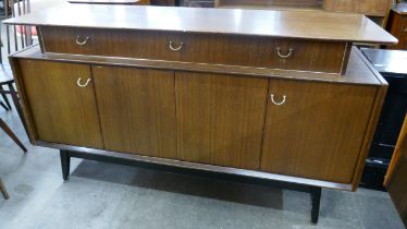 A G-Plan Librenza tola wood and black sideboard