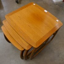 A Nathan Burlington teak nest of tables