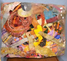 A papier machet abstract art piece