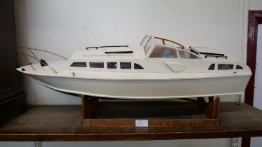 A model boat with motor