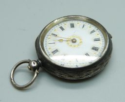 A 935 silver fob watch