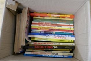 A collection of 1970s-1990s scouting annuals and magazines **PLEASE NOTE THIS LOT IS NOT ELIGIBLE