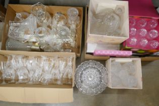 Three boxes of mixed crystal and glass **PLEASE NOTE THIS LOT IS NOT ELIGIBLE FOR POSTING AND