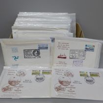 Stamps; a box of Isle of Man event covers